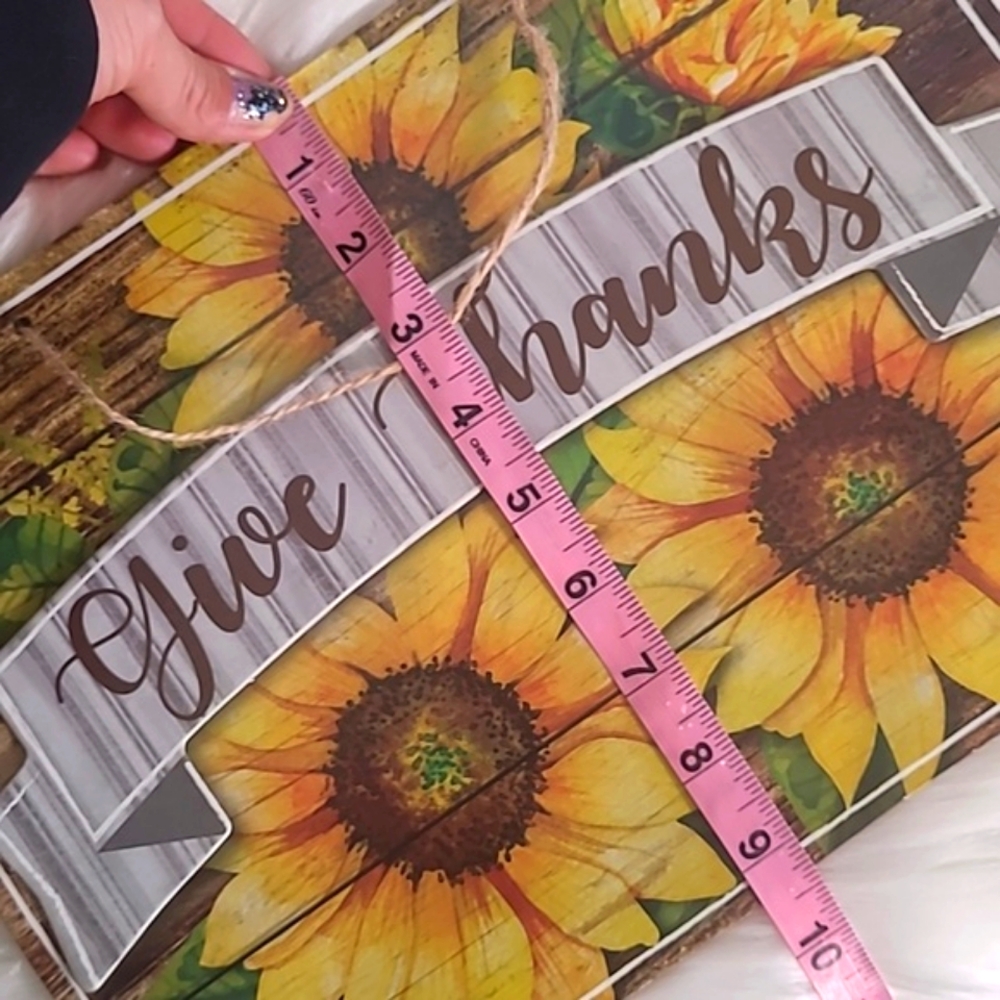 Pair Hobby Lobby Thanksgiving Harvest Fall Pumpkin Sunflower Hanging Wall Decor - Picture 13 of 14